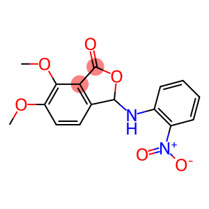 3-{2-nitroanilino}-6,7-dimethoxy-2-benzofuran-1(3H)-one