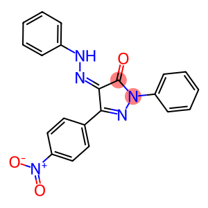 3-{4-nitrophenyl}-1-phenyl-1H-pyrazole-4,5-dione 4-(phenylhydrazone)