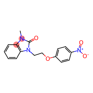 1-(2-{4-nitrophenoxy}ethyl)-3-methyl-1,3-dihydro-2H-benzimidazol-2-one