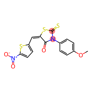 5-({5-nitro-2-thienyl}methylene)-3-(4-methoxyphenyl)-2-thioxo-1,3-thiazolidin-4-one