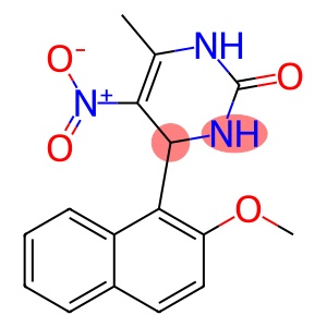 5-nitro-6-methyl-4-[2-(methyloxy)naphthalen-1-yl]-3,4-dihydropyrimidin-2(1H)-one