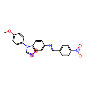 5-({4-nitrobenzylidene}amino)-1-(4-methoxyphenyl)-1H-benzimidazole