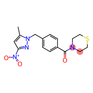 4-[4-({3-nitro-5-methyl-1H-pyrazol-1-yl}methyl)benzoyl]thiomorpholine