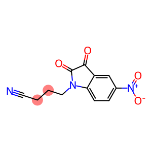 4-(5-nitro-2,3-dioxo-2,3-dihydro-1H-indol-1-yl)butanenitrile