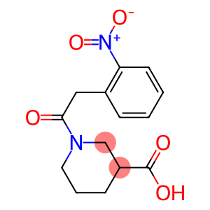 1-[(2-nitrophenyl)acetyl]piperidine-3-carboxylic acid