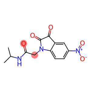 2-(5-nitro-2,3-dioxo-2,3-dihydro-1H-indol-1-yl)-N-(propan-2-yl)acetamide