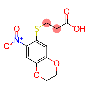 3-[(7-nitro-2,3-dihydro-1,4-benzodioxin-6-yl)sulfanyl]propanoic acid