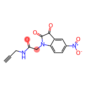 2-(5-nitro-2,3-dioxo-2,3-dihydro-1H-indol-1-yl)-N-(prop-2-yn-1-yl)acetamide