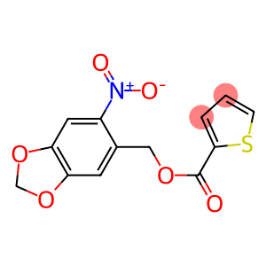 (6-nitro-1,3-benzodioxol-5-yl)methyl 2-thiophenecarboxylate