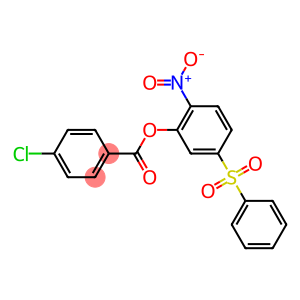 2-nitro-5-(phenylsulfonyl)phenyl 4-chlorobenzoate