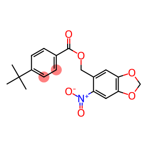 (6-nitro-1,3-benzodioxol-5-yl)methyl 4-(tert-butyl)benzenecarboxylate