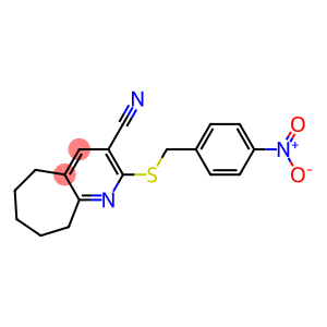 2-[(4-nitrobenzyl)sulfanyl]-6,7,8,9-tetrahydro-5H-cyclohepta[b]pyridine-3-carbonitrile