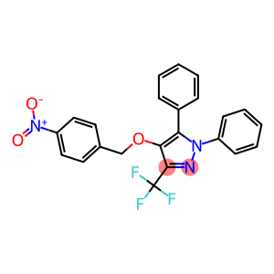 4-[(4-nitrobenzyl)oxy]-1,5-diphenyl-3-(trifluoromethyl)-1H-pyrazole