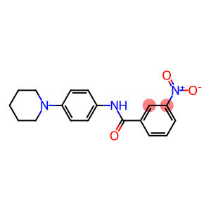 3-nitro-N-(4-piperidinophenyl)benzenecarboxamide