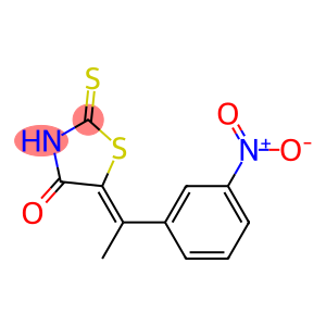 5-[1-(3-nitrophenyl)ethylidene]-2-thioxo-1,3-thiazolan-4-one