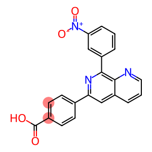 4-(8-(3-nitrophenyl)-(1,7)naphthyridin-6-yl)benzoic acid