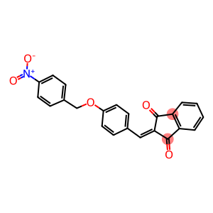 2-((4-(4'-NITROBENZYLOXY)PHENYL)METHYLENE)INDANE-1,3-DIONE