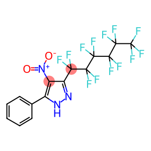 4-NITRO-3-PERFLUOROHEXYL-5-PHENYLPYRAZOLE