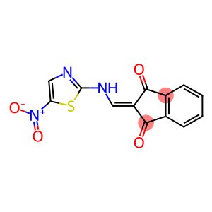 2-(((3-NITRO-2,5-THIAZOLYL)AMINO)METHYLENE)INDANE-1,3-DIONE