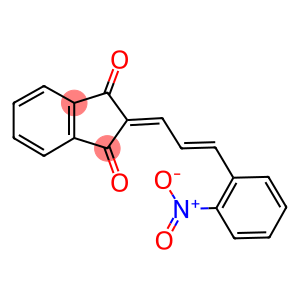 2-(3-(2-NITROPHENYL)PROP-2-ENYLIDENE)INDANE-1,3-DIONE