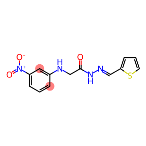 2-(3-NITROANILINO)-N'-(2-THIENYLMETHYLENE)ACETOHYDRAZIDE