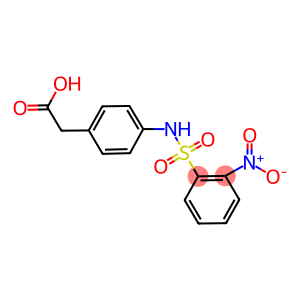 (4-[[(2-NITROPHENYL)SULFONYL]AMINO]PHENYL)ACETIC ACID