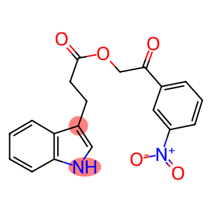 2-(3-NITROPHENYL)-2-OXOETHYL 3-(1H-INDOL-3-YL)PROPANOATE