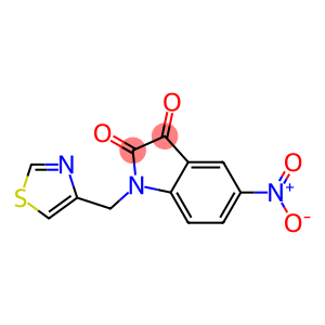 5-nitro-1-(1,3-thiazol-4-ylmethyl)-2,3-dihydro-1H-indole-2,3-dione