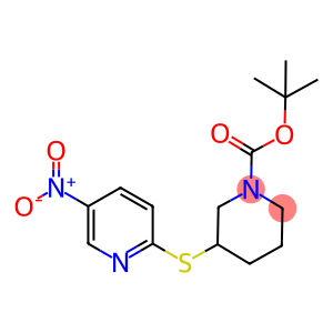 3-(5-Nitro-pyridin-2-ylsulfanyl)-piperidine-1-carboxylic acid tert-butyl ester