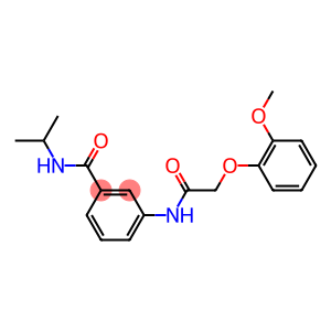 N-isopropyl-3-{[2-(2-methoxyphenoxy)acetyl]amino}benzamide