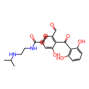 N-[2-(Isopropylamino)ethyl]-3-formyl-5-hydroxy-4-(2,6-dihydroxybenzoyl)benzamide