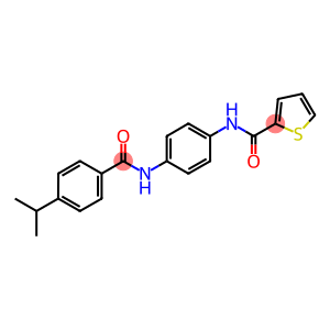 N-{4-[(4-isopropylbenzoyl)amino]phenyl}-2-thiophenecarboxamide