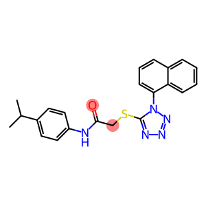 N-(4-isopropylphenyl)-2-{[1-(1-naphthyl)-1H-tetraazol-5-yl]sulfanyl}acetamide