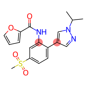 N-[2-(1-ISOPROPYL-(1H)-PYRAZOL-4-YL)-5-(METHYLSULPHONYL)PHENYL]FURAN-2-CARBOXAMIDE