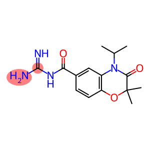 N-(4-isopropyl-2,2-dimethyl-3-oxo-3,4-dihydro-2H-benzo(1,4)oxazine-6-carbonyl)guanidine