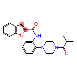 N-[2-(4-isobutyryl-1-piperazinyl)phenyl]-1-benzofuran-2-carboxamide