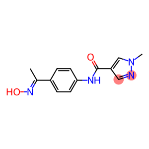 N-{4-[1-(hydroxyimino)ethyl]phenyl}-1-methyl-1H-pyrazole-4-carboxamide