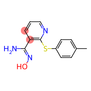 N'-hydroxy-2-[(4-methylphenyl)sulfanyl]pyridine-3-carboximidamide