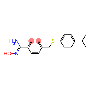 N'-hydroxy-4-({[4-(propan-2-yl)phenyl]sulfanyl}methyl)benzene-1-carboximidamide