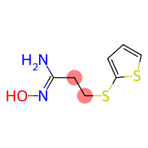 N'-hydroxy-3-(thiophen-2-ylsulfanyl)propanimidamide