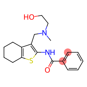 N-(3-{[(2-hydroxyethyl)(methyl)amino]methyl}-4,5,6,7-tetrahydro-1-benzothien-2-yl)benzamide