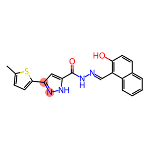 N'-[(2-hydroxy-1-naphthyl)methylene]-3-(5-methyl-2-thienyl)-1H-pyrazole-5-carbohydrazide