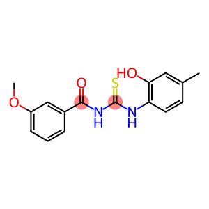 N-(2-hydroxy-4-methylphenyl)-N'-(3-methoxybenzoyl)thiourea