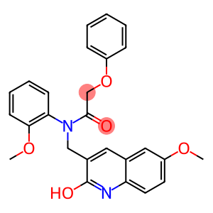 N-[(2-hydroxy-6-methoxy-3-quinolinyl)methyl]-N-(2-methoxyphenyl)-2-phenoxyacetamide