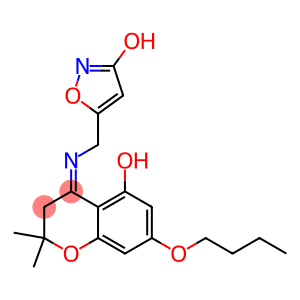 N-[(3-Hydroxy-5-isoxazolyl)methyl]-2,2-dimethyl-5-hydroxy-7-butoxychroman-4-imine