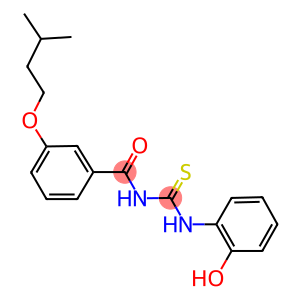 N-(2-hydroxyphenyl)-N'-[3-(isopentyloxy)benzoyl]thiourea