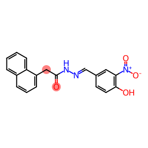 N'-{4-hydroxy-3-nitrobenzylidene}-2-(1-naphthyl)acetohydrazide