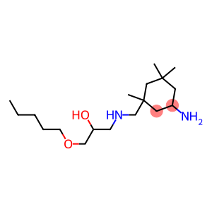 3-[[N-(2-Hydroxy-3-pentyloxypropyl)amino]methyl]-3,5,5-trimethylcyclohexylamine
