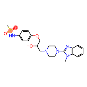 N-[4-[2-Hydroxy-3-[4-(1-methyl-1H-benzimidazol-2-yl)-1-piperazinyl]propyloxy]phenyl]methanesulfonamide