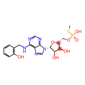 N-(2-Hydroxybenzyl)adenosine 5'-(phosphorothioic acid S-methyl) ester